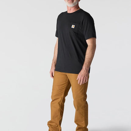 Carhartt Men's Loose Fit Heavyweight Short-sleeve Pocket T-shirt (Big & Tall), Black, 4XL Tall