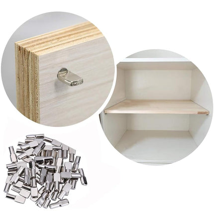 Tbestmax 240 Packs Shelf Pins, 5mm Shelf Support Pegs Spoon Shape Cabinet Furniture