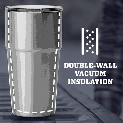 YETI Rambler 16 oz Stackable Pint, Vacuum Insulated, Stainless Steel with MagSlider Lid, Black