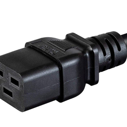 Monoprice 135059 Heavy Duty Extension Cord - IEC 60320 C20 to IEC 60320 C19 12AWG 20A/2500W SJTW 250V Black 6ft