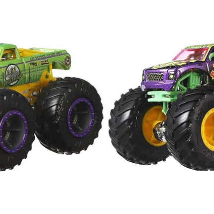 Hot Wheels Monster Trucks Demolition Doubles (Styles May Vary)  Includes 2 Toy Trucks in 1:64 Scale for Head-to-Head Smashing & Crashing, for Play or Display