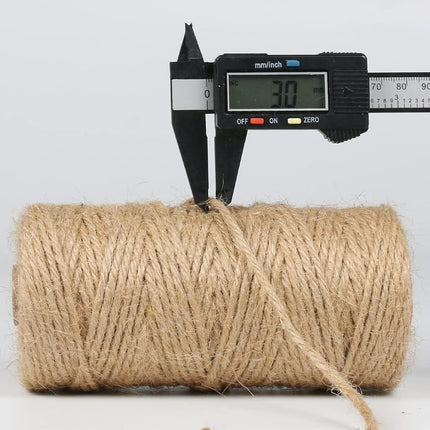 PerkDecor 5Pack 3mm Natural Jute Twine String 1640 Feet Long Twine String for Crafting Gardening Gift Wrapping Macrame DIY Home Decor (Brown-328Feet/Roll)