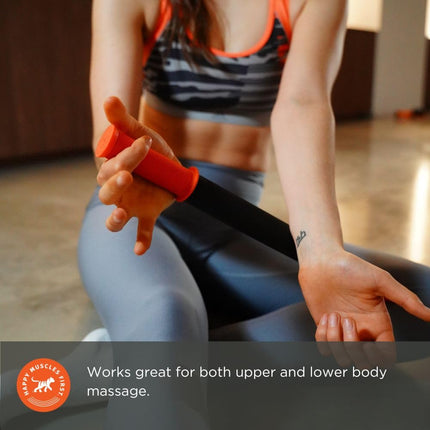 Tiger Tail 18in Massage Stick Portable Roller, Handheld, Deep Tissue Foam Roller, Body Massage and Myofascial Release Tool for Legs, Neck, Calves, Thighs, Shins & Back, The Original 18