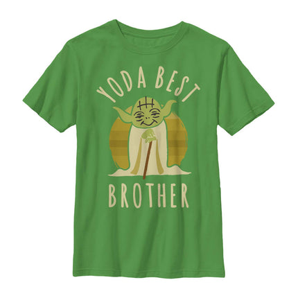 STAR WARS Boy's Yoda Best Brother Cartoon T-Shirt,