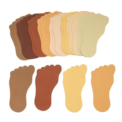 Colorations Colors Like Me Feet, Set of 24, 4 Colors, Glossy Cardstock Feet Shapes