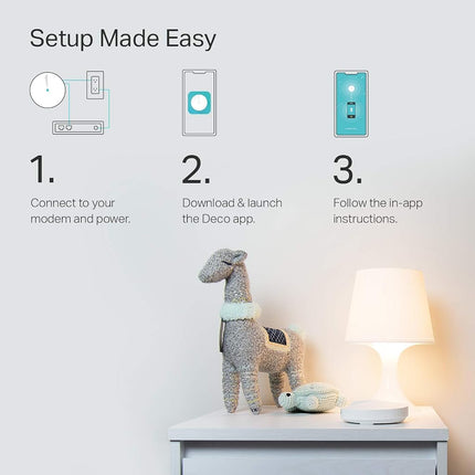 TP-Link Deco Whole Home Mesh WiFi System (Deco M5) – Up to 3,800 Sq. Ft. Coverage, WiFi Router/WiFi Extender Replacement, AC1300 Gigabit Ports, Parental Controls/Anitivirus, Seamless Roaming, 2-Pack