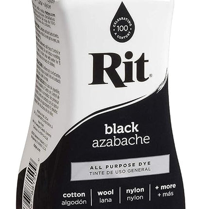 Rit All-Purpose Liquid Dye, 8 Ounce, Black (Тhrее Pаck)
