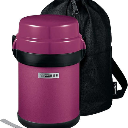 Zojirushi SL-JBE14VA Mr. Bento Stainless Lunch Jar, 41 Oz, Plum