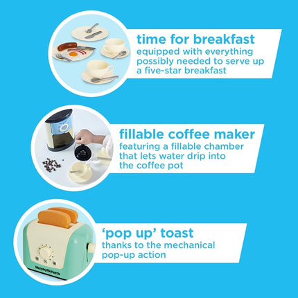 Casdon Morphy Richards Kitchen Set | Toy Kitchen Appliances for Children Aged 3+ | Includes Toaster, Coffee Maker, Kettle & More!