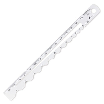Shinwa Sokutei 73570 Radius Scale A-1 R0.5-7