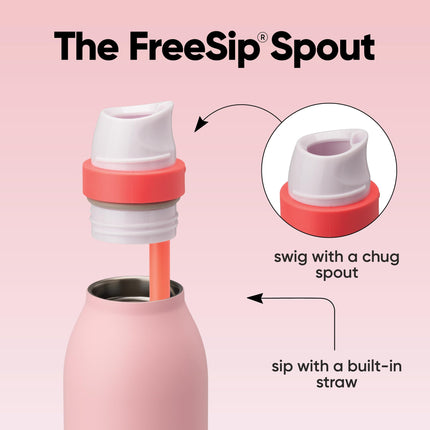Owala FreeSip Twist - Stainless Steel - 24-oz. - Pink (Angel Food Cake) (Amazon)