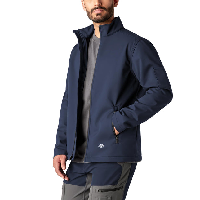 Chaqueta Softshell Ripstop Dickies para Hombre, Azul, XXG Grande y Alto