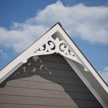 Ekena GPP072X015X100CRL Gable Pediment, Primed, 72" W x 15" H x 1" P (5/12)