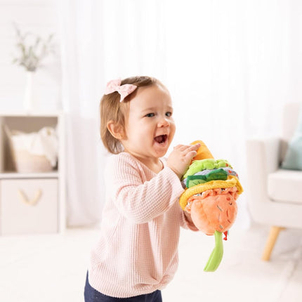 Melissa & Doug Ice Cream Take-Along Clip-On infant toy with sound and vibration - Early development & activity toys - Soft play food baby toys 0 months plus - Baby girl & baby boy toys