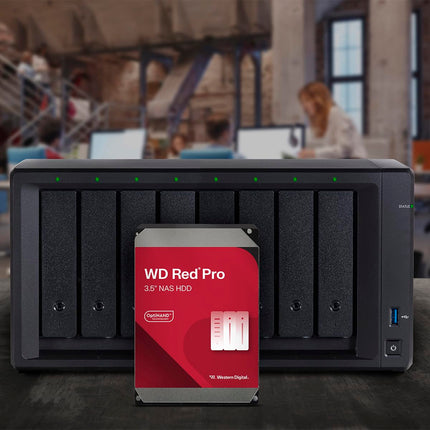 Disco duro interno WD Red Pro 24TB NAS de 3,5" - 7200 RPM, SATA 6 Gb/s, CMR, 512MB de caché