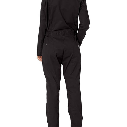 Dickies Women's Flex Cooling Temp-iq Long Sleeve Coveralls Overalls, Black, XS
