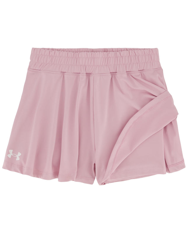 Under Armour Ensemble T-shirt et short à manches courtes Under Armour pour filles, Ensemble à manches courtes résistant et léger, Ua Flare 2-Fer Short Mod Grey, 2 ans