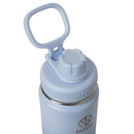 Takeya Actives 24 oz Vacuum Insulated Stainless Steel Water Bottle with Spout Lid, Premium Quality, Ombre Pacific Blue