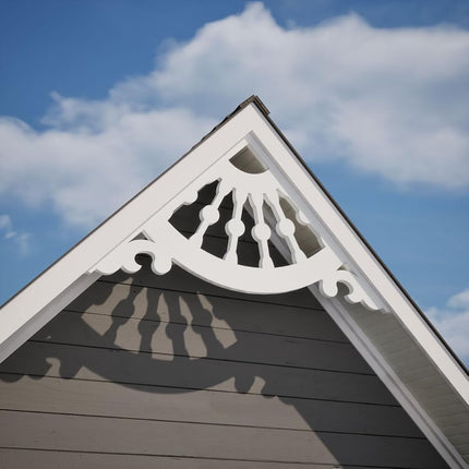 Ekena GPP048X018X100WAG Gable Pediment, Primed, 48" W x 18" H x 1" P (9/12)