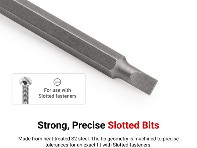 TEKTON 3/8 Inch Drive x 1/8 Inch Long Slotted Bit Socket | SHB10400
