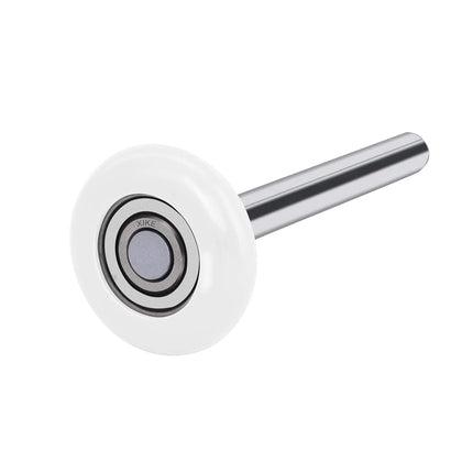 XiKe 12 Pack White 2" Nylon Garage Door Roller 4" Stem, Quiet/Durable and High Load, Use 6200-2RS Double Seals Precision Bearings.