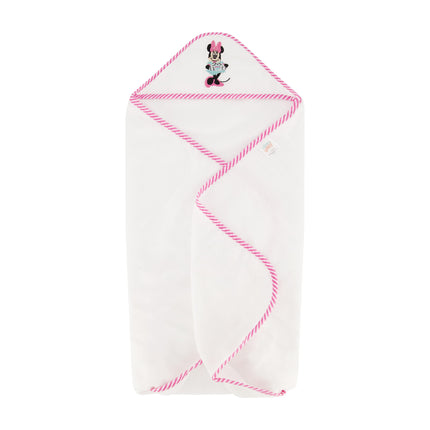 Toallas con capucha Disney Cudlie para bebé Minnie Mouse, paquete de 2, enrolladas/en tarjeta, estampado Happy Dots