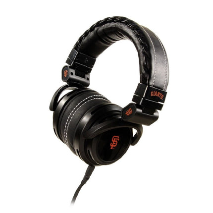 San Francisco Giants LTD. Headphones, w/High-Fidelity Drivers, in-Line Microphone, Detachable Cable, Compact Folding Design & Bamboo Box by BiGR Audio
