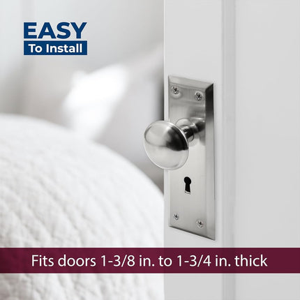 Prime-Line Products E 2330 Keyed Mortise Lock Set, Satin Nickel Finish