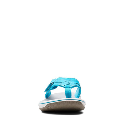Clarks Women's Breeze Sea, Aqua Synthetic, 2.5 UK