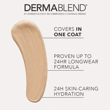 Dermablend Cover Care Full Coverage Concealer - Provides 1 Coat Coverage - Waterproof And Transfer Resistant - Covers A Variety Of Skin Blemishes - 24 Hour Hydration - Long Lasting - 40W - 10 ML
