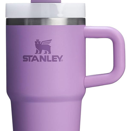 STANLEY - Tumbler with Handle and Straw, Flowstate Lid, 3-Position Lid, Travel Compatible, Insulated Stainless Steel, BPA Free, Lilac, 0.6 Litres