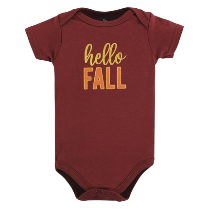 Hudson Baby Baby Cotton Bodysuits, Fall Squirrel, Preemie
