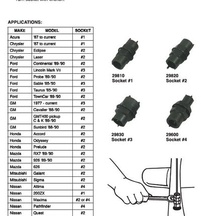 Lisle 29650 Antenna Nut Socket