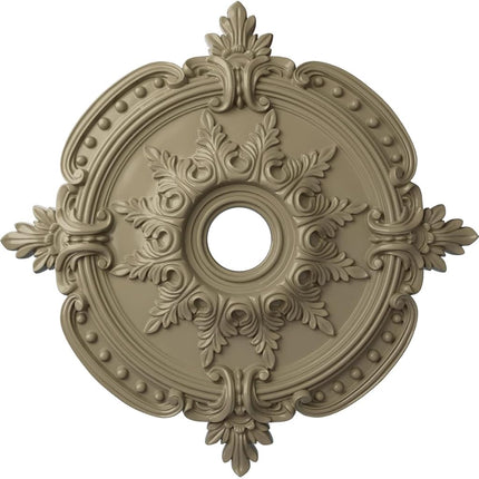 Ekena Millwork CM28BEGDF Benson Classic Ceiling Medallion (Fits Canopies up to 6 1/2"), Hand Painted, 28 3/8"Od X 3 3/4"Id X 1 5/8"P, Gobi Desert