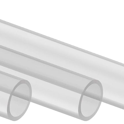 CORSAIR Hydro X Series XT Tube rigide 12 mm (Tube droit en PMMA, Construction résistante, Facile à couper) Transparent Satiné