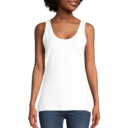 Hanes Women's Scoop Neck Tank Top, White, Medium