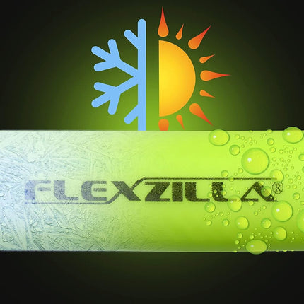 Flexzilla Swivel Whip Air Hose, 3/8 in. x 2 ft. (1/4" MNPT Ball Swivel x 1/4" FNPT Ends), Heavy Duty, Lightweight, Hybrid, ZillaGreen - HFZ3802YW2B