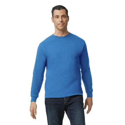 Gildan Adult Heavy Cotton Long Sleeve T-Shirt, Style G5400, 2-Pack, Royal, 3XL