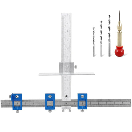 Metal Cabinet Hardware Jig, Punch Locator Drill Gu