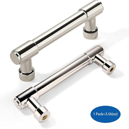 khtumeware 10 Pack 3 Inch(76mm) Polished Nickel Cabinet Pulls Kitchen Cabinet Handles Cabinet Hardware for Cupboard Drawer Pulls Dresser Handle