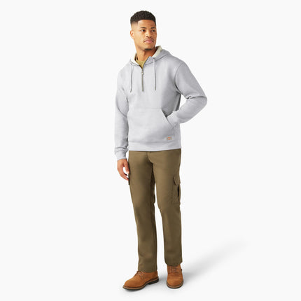 Sudadera con capucha y cierre de un cuarto para hombre Dickies, gris jaspeado, 3XL