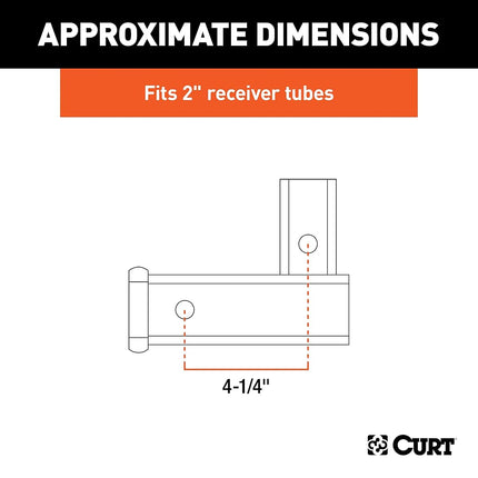 CURT 45013 Vertical Receiver Adapter