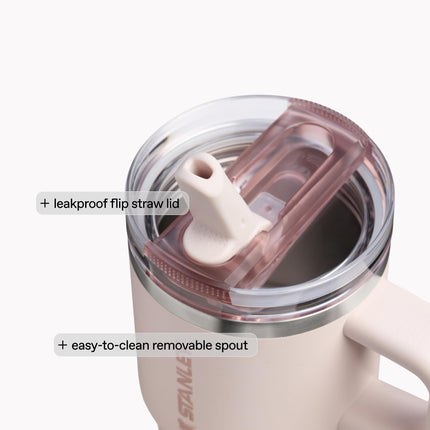 STANLEY Quencher ProTour Flipstraw Tumbler, 40 oz, Frost