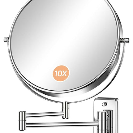 Gospire 9" Large Size Wall Mount Makeup Mirror wit