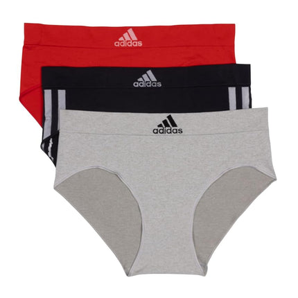 adidas Women's Seamless Brief Panties 3-Pack, Blac