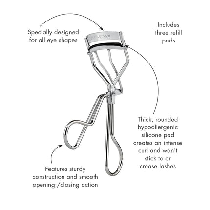 Tweezerman Classic Eyelash Curler with 4 Refill Pad