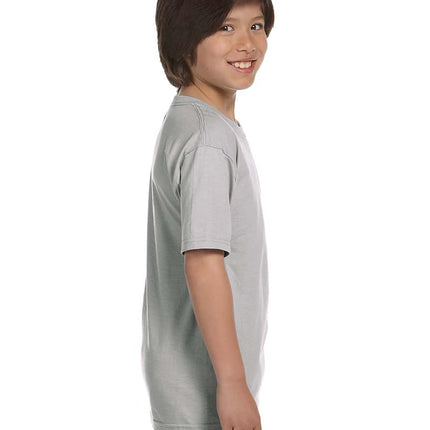 Hanes Boys' Essentials Short Sleeve T-Shirt Value Pack (3-Pack), Light Steel, S