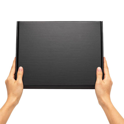 Timirog Black Shipping Boxes 11 1/8 x 8 5/8 x 2" Letter Size 25 Pack - Corrugated Cardboard Mailing Box for Small Business, Literature Mailer Supplies for Packaging Pictures, Books, Clothes, Gifts