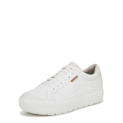 Dr. Scholl's Women's Time Off Sneaker, White Pearls, 6.5 Wide