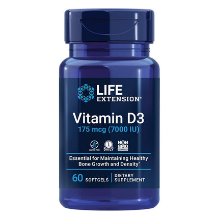 Life Extension Vitamin D3 7000 IU, 60 capsules